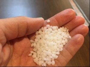 This is a picture of white Instamorph beads