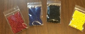 This is a picture of colored Instamorph beads