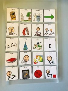 photo of laminated picture symbols